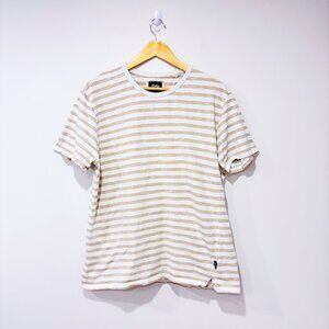 LOIS Beige and cream striped‎ t-shirt | Casual everyday | X-Large